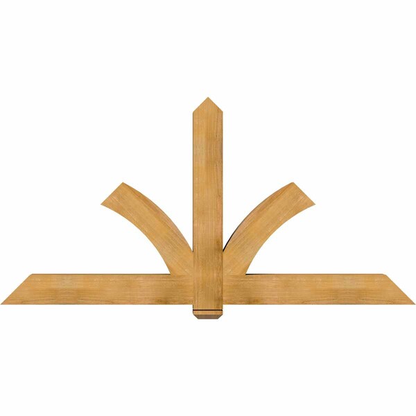 Ekena Millwork Redmond Rough Sawn Timber Gable Bracket, Western Red Cedar, 84"W x 42"H x 6"D x 6"F, 12/12 Pitch GBW084X42X0606RED00RWR - main